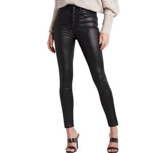 Express Women's Curvy Skinny High Rise Jeans Size 6 S Black Button Fly NWT $98